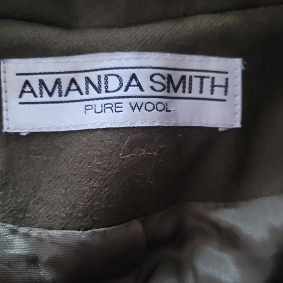 Amanda Smith Light Brown 100% Wool Blazer 10 - Picture 6 of 7